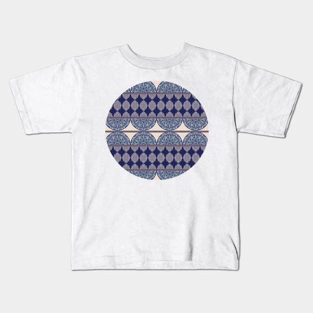 Arabesque Pattern (Decorative Border) Kids T-Shirt by The Ministry of Fashion Prints